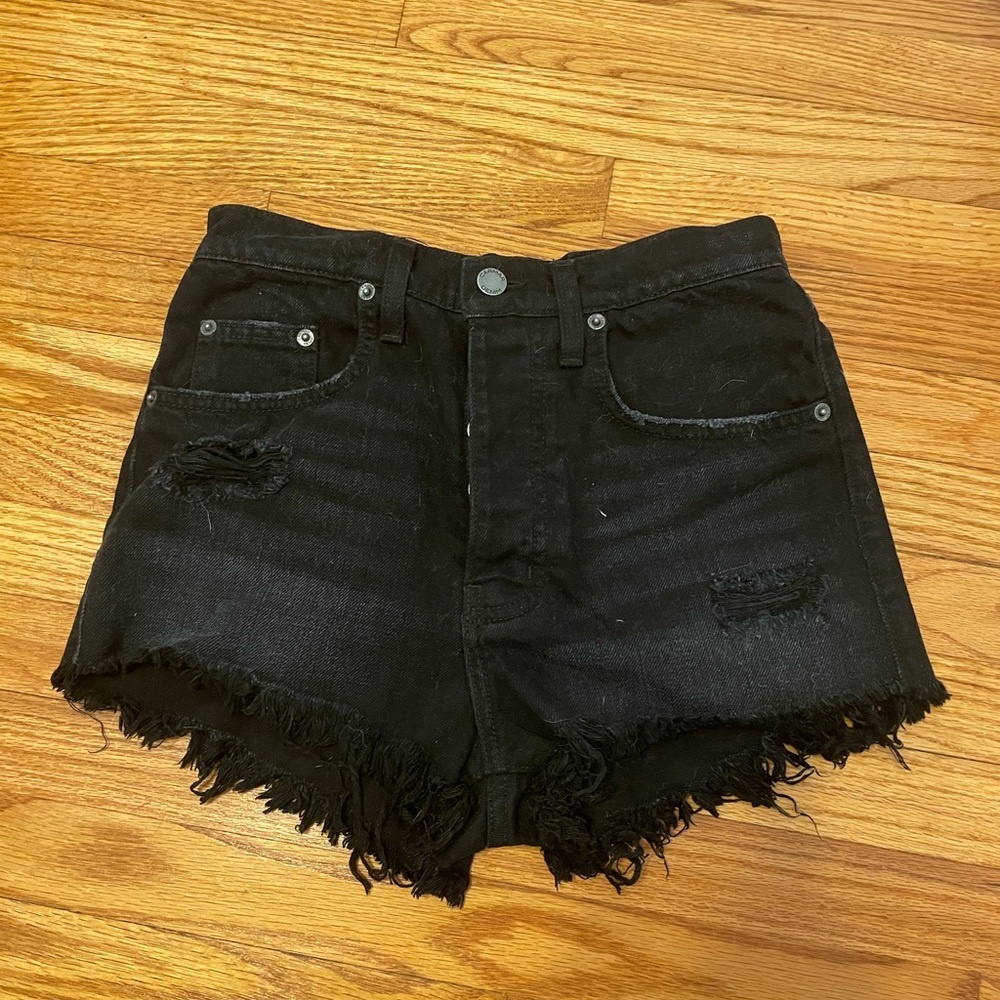carmar LF black jean shorts
